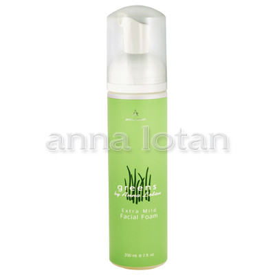 Anna Lotan Greens Extra Mild Facial Foam 200ml — Detersione Anna Lotan Greens Extra Mild Facial Foam 200ml — Detersione