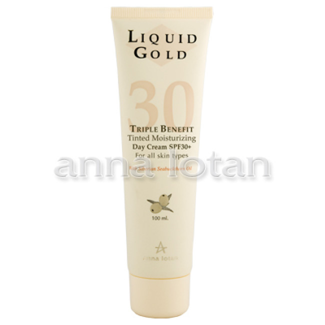 Anna Lotan Liquid Gold Tinted Moisturizer SPF30 100 ml — Pelle disidratata