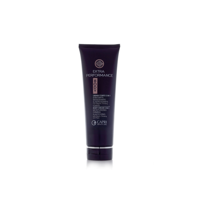 Capri Beauty Line Extra Performance Body Cream 3 in 1 Moisturizing Firming Elasticizing 250ml — Keha niisutajad Capri Beauty Line Extra Performance Body Cream 3 in 1 Moisturizing Firming Elasticizing 250ml — Keha niisutajad