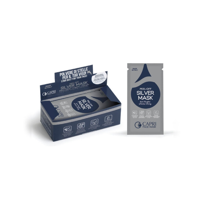 Capri Beauty Line Peel-Off Silver Mask Lifting Anti-Wrinkle 10ml — Maskid Capri Beauty Line Peel-Off Silver Mask Lifting Anti-Wrinkle 10ml — Maskid