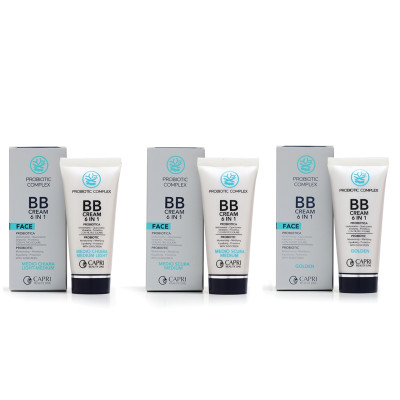 Capri Beauty Line Probiotic Complex Probiotic BB Cream 6 in 1 Golden (50ml) — Консилери та коректори Capri Beauty Line Probiotic Complex Probiotic BB Cream 6 in 1 Golden (50ml) — Консилери та коректори