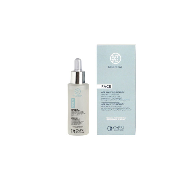 Capri Beauty Line Rigenera AGE BACK TECHNOLOGY FACE SERUM WITH RELAXING ACTION AND VERY HIGH PENETRATION CAPACITY INTRADERMIC 30ml|美容液 Capri Beauty Line Rigenera AGE BACK TECHNOLOGY FACE SERUM WITH RELAXING ACTION AND VERY HIGH PENETRATION CAPACITY INTRADERMIC 30ml|美容液