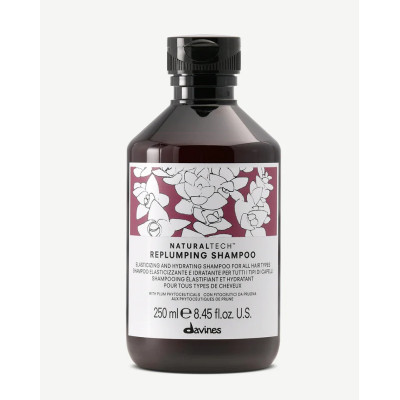 Davines NaturalTech Replumping Shampoo for Fine Hair 250ml — Shampoo Davines NaturalTech Replumping Shampoo for Fine Hair 250ml — Shampoo