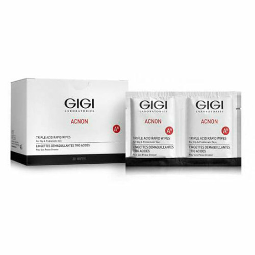 GIGI Acnon Triple Acid Rapid Wipes 30pcs GIGI Acnon Triple Acid Rapid Wipes 30pcs