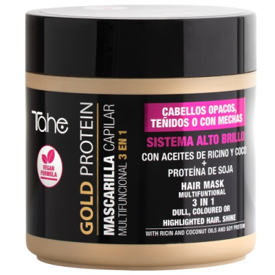 Tahe Gold Protein 3in1 Multifunctional Coloured Hair Mask 400ml|マスク Tahe Gold Protein 3in1 Multifunctional Coloured Hair Mask 400ml|マスク