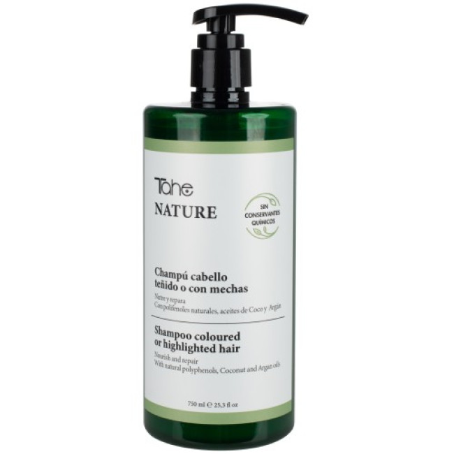 Tahe Nature Coloured or Highlighted Hair Shampoo 750ml — Šampoon Tahe Nature Coloured or Highlighted Hair Shampoo 750ml — Šampoon
