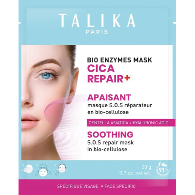 Talika Bio Enzymes Mask CICA REPAIR+ Soothing SOS Repair Mask In Bio-Cellulose — Maskid Talika Bio Enzymes Mask CICA REPAIR+ Soothing SOS Repair Mask In Bio-Cellulose — Maskid