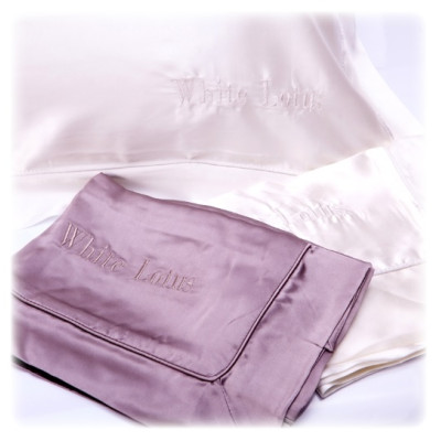 White Lotus Pure Silk Pillowcase — Juuste väljalangemine White Lotus Pure Silk Pillowcase — Juuste väljalangemine