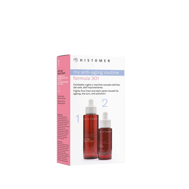 Histomer Formula 301 Anti-Age Day & Night Drops Kit — Vananemisvastane / Kortsudevastane Histomer Formula 301 Anti-Age Day & Night Drops Kit — Vananemisvastane / Kortsudevastane